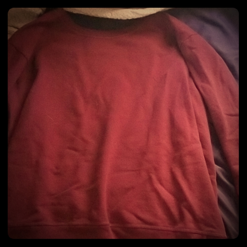 Hanes Longsleeve Red Tee